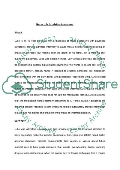 Professional Experience of Nurses