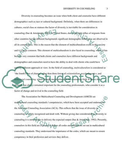 Multicultural Issues and Diversity in Counseling