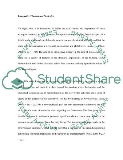The Colosseum and Architectural Theories