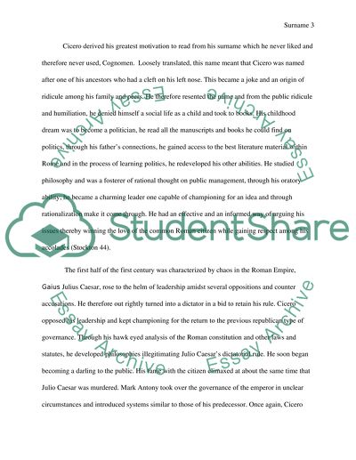 Cicero and Liberty in Modern Era