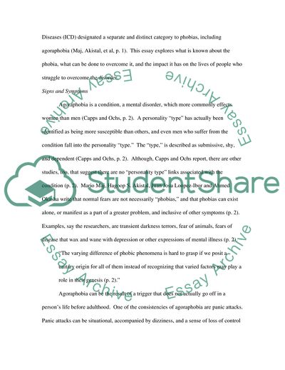 Agoraphobia: Housebound