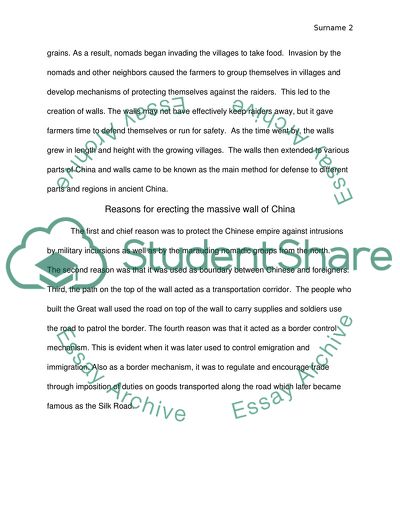 The History of the Great Wall of China