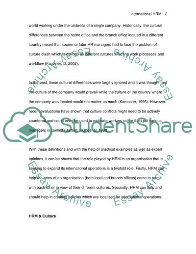 The Changing Role of Human Resource Management