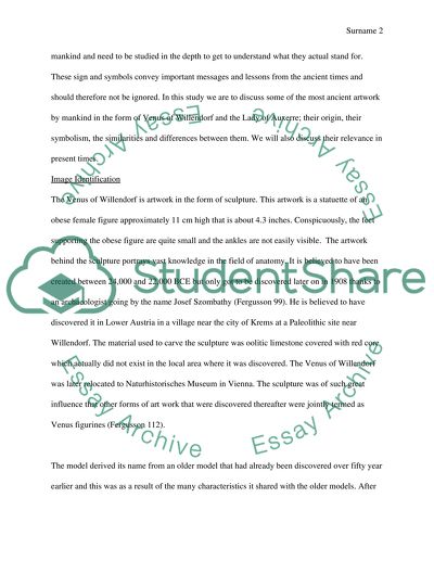 Comparison of Venus of Willendorf and the Lady of Auxerre