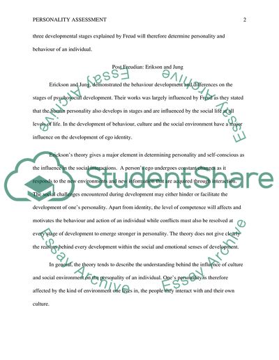 Freudian Psychoanalytic Theory of Personality