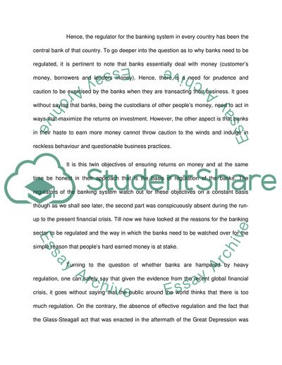 Why Is the Banking System Much More Heavily Regulated Than Other Areas of the Economy