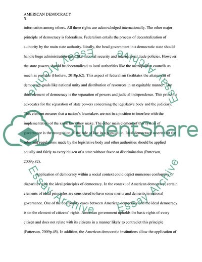 Definition of American Democracy