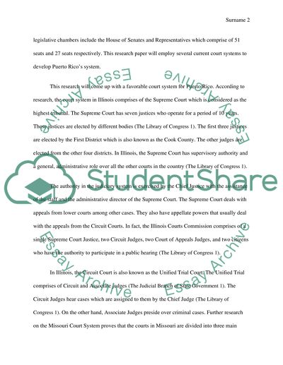 The Puerto Rico Judiciary: A Model State System