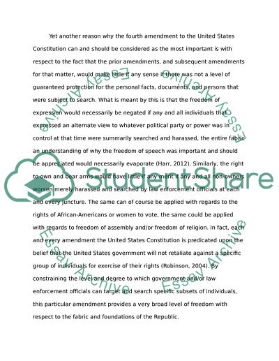 The Fourth Amendment to the United States Constitution