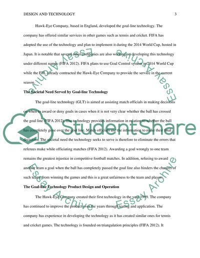 Goal-line Technology Design Process Technical Research