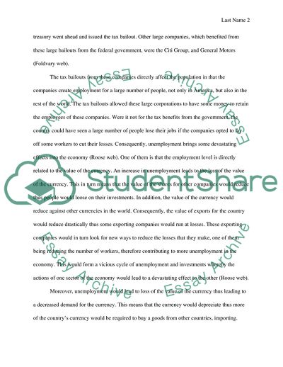 Tax Bailouts and the Conflict Theory