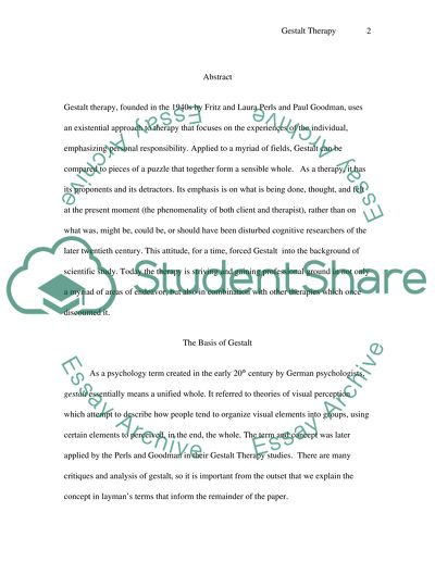 The Theory of Gestalt