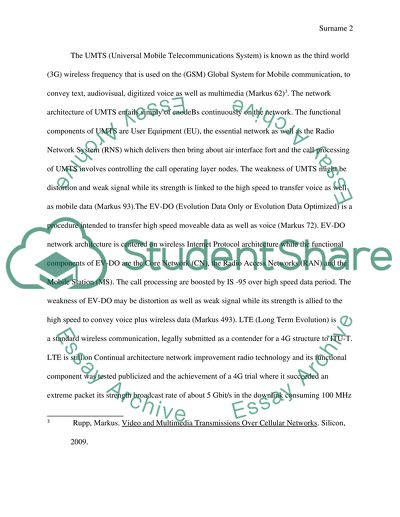 Cellular Networks Comparison