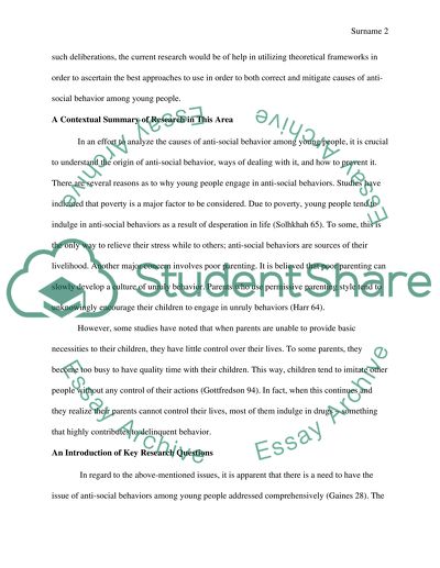 Young Offenders and Youth Justice