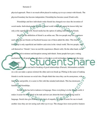 How Has Friendship Changed Because of Social Networking