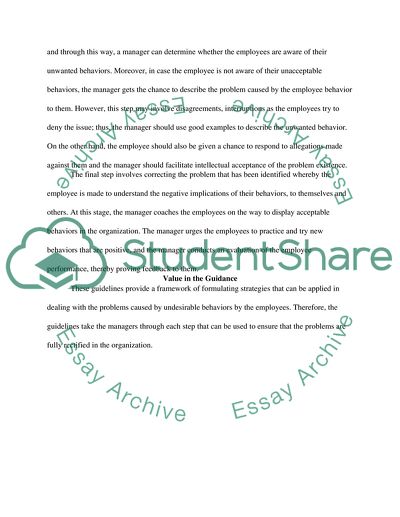 Effective Approach to Deal with Unwanted Employee Behavior