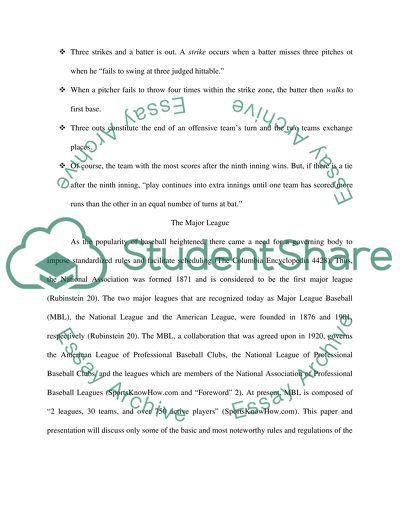 Major league baseball