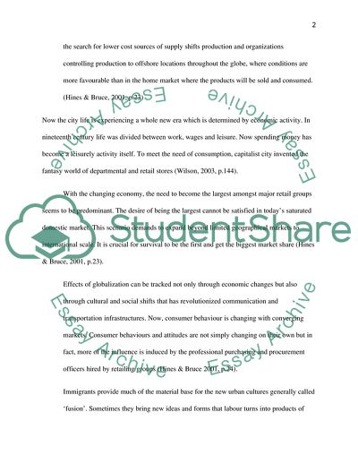 Impact of Globalization on Fashion: Relationship Between Fashion and Spaces or Places