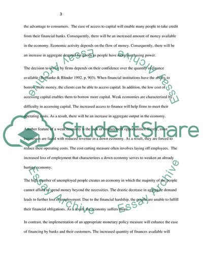 Macroeconomic Policy and Financial Markets