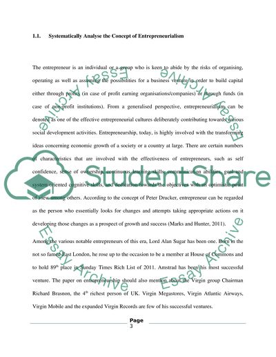 Entrepreneurialism as an Agent of Change