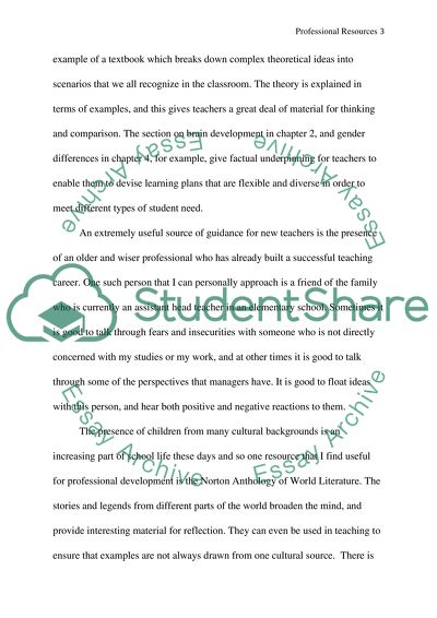 Education: Professional Resources