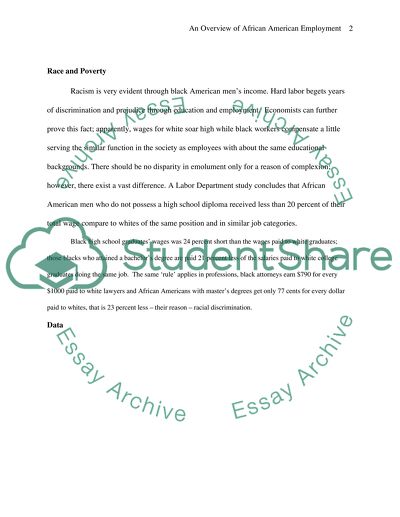 How Race Continues to Play a Role in the Hiring and Employment of Black Males