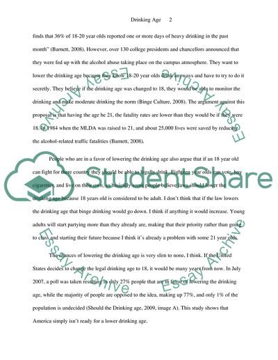 Drinking Age in the United States