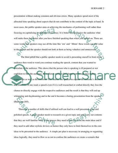 Public Speaking Issues