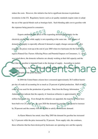 Gasoline Prices in the US