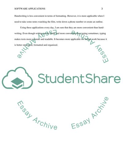 Software applications