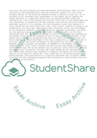 The Most Important Element in the Profitability of Pizza Hut