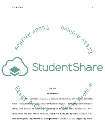Etiology of Psoriasis, Signs and Symptoms