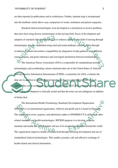 Invisibility of Nursing