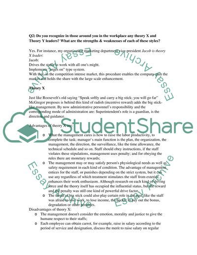 Approach to Managers and Leaders