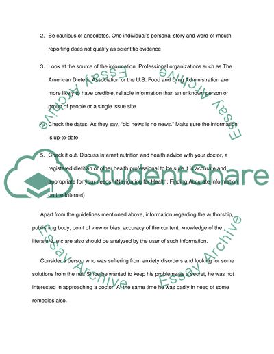 Nursing / patient guide to the internet