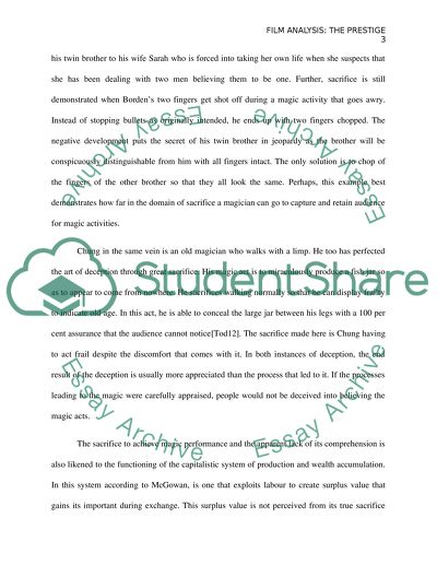 Film Analysis: The Prestige