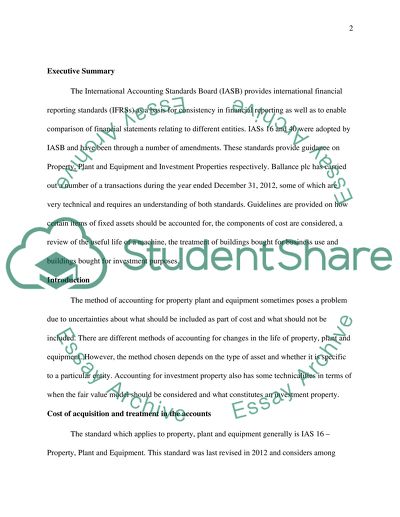 Financial Report for Balance Plc