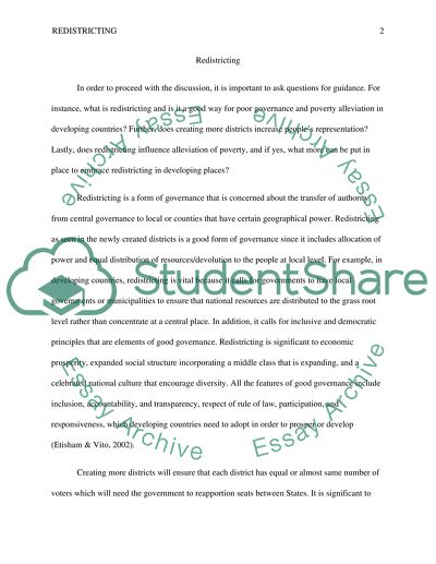 What is redistricting