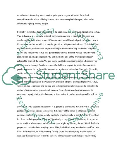 The Term Distributive Justice in Modern Society