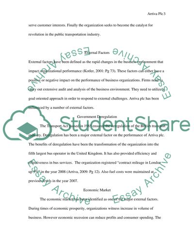 Managing External Influences on Local Bus Company