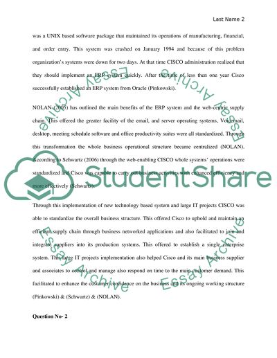 IT Project Implementation of Cisco