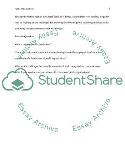 Public Organizations