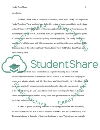 The Honky Tonk Music