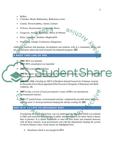 Public Administration in Northern Ireland