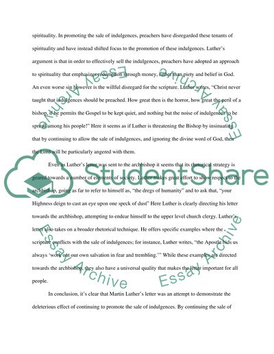 Martin Luthers objective or purpose on writting on indulgence