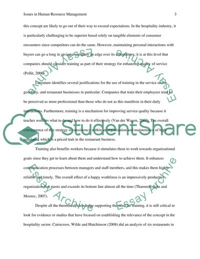 Issues in Human Resource Management of Costa Coffee