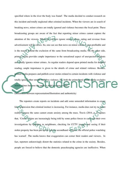 Representation of Crime in the Media