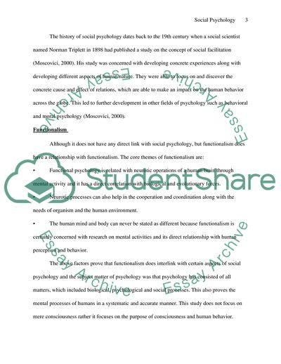 Role of Social Psychology