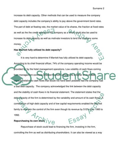 Financial Performance of Marriott Corporation