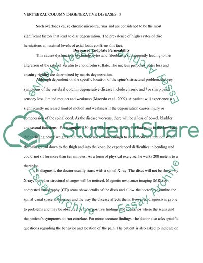 Vertebral Column Degenerative Diseases